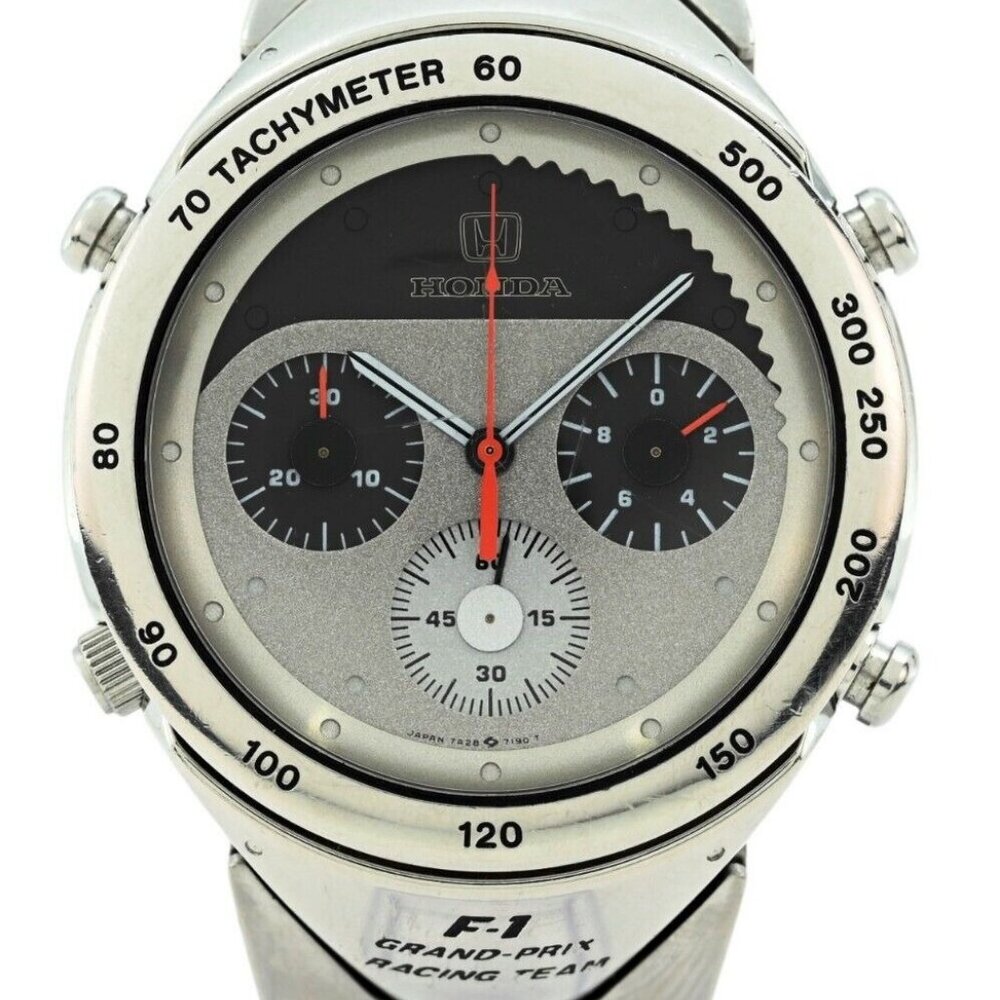Seiko Honda 40.5mm Rare Limited Edition Chronograph Quartz Watch Ref: 7A28-7160!